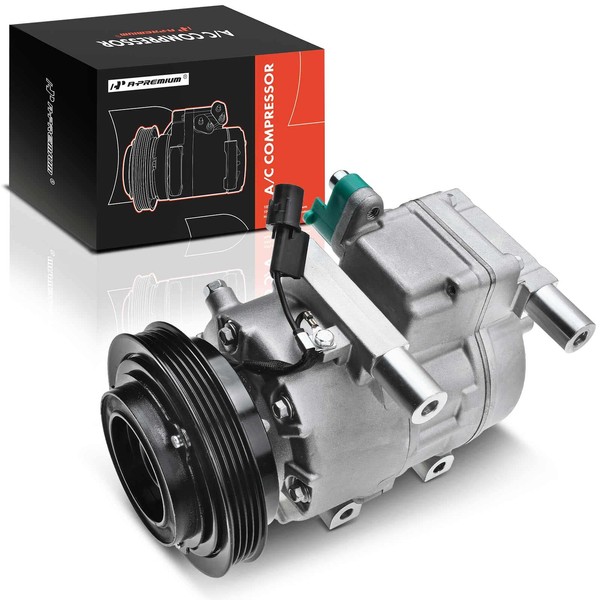 A-Premium A/C Compressor with Clutch Compatible with Hyundai Accent 1.6L