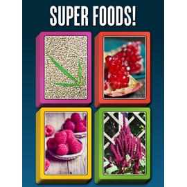 100 PICS SMART CARDS Super Foods, 7 games in 1, Pairs, Snap, Trumps, Rummy, Memory Quiz, Learn Facts, Travel Game, Gift, Stocking Filler, Age 5+, 1-8 Players