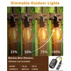 Jerritte 60FT LED Outdoor String Lights with 16+1 Edison Shatterproof