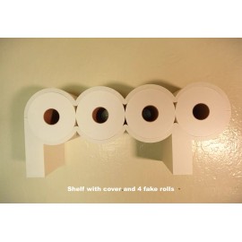 3D Printed The POOP - Toilet Paper Holder, Functional and LOL Fun TP Shelf! - Complete set