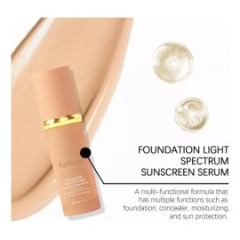 Foundation 4 En 1, Corrector De Color De Espectro Medio,