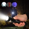 LED Solar Flashlight High Brightness Magnetic Torch USB Charging for