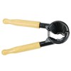 Iconikal Metal Body Wood Handle Plier Nutcracker, Black & Maple