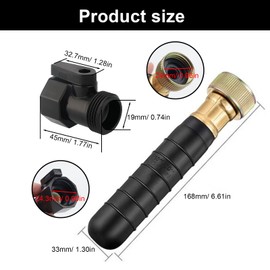 YFaith Drain Bubble, Rubber Drain Bubble for 1.5 to 3 Inch Main Pipes, Black Pipe Cleaning Accessories with 3/4 Inch Shut-off Valve, Clogging Drain for Sinks, Showers, Swimming Pool Drains