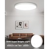 hepside 23INCH Big Dimmable Flush Mount Ceiling Light Fixture White,