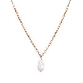 Glanzstücke München Women's Necklace 925 Sterling Silver, Silver, Pearl