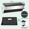 Solar Fence Lights Outdoor, LED Step Lights with 9 Lighting