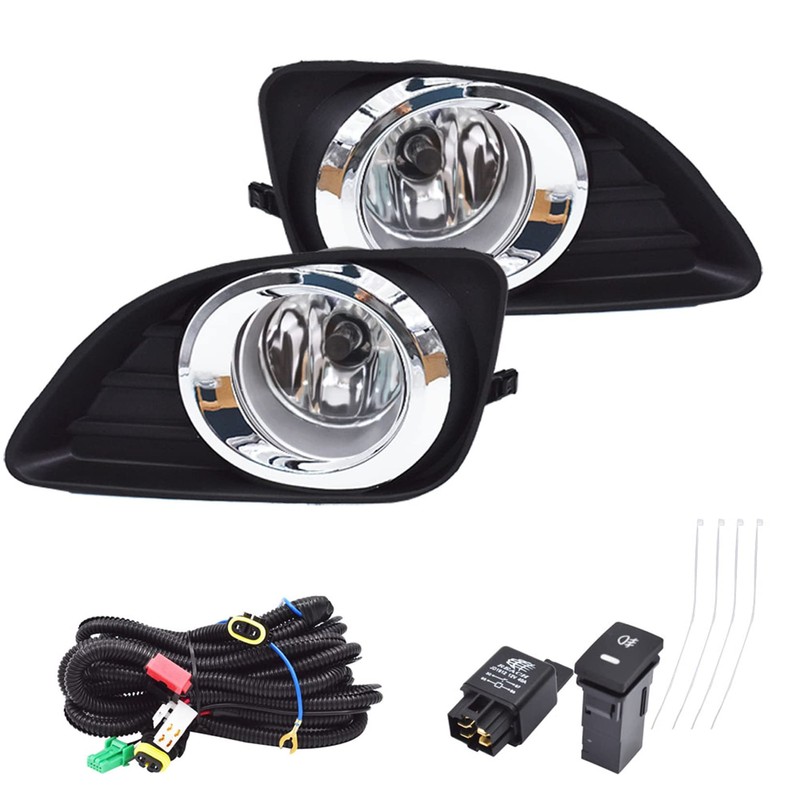 SEBLAFF 2-Pack Fog Lights Assembly with Bulbs, Switch Wiring Kit