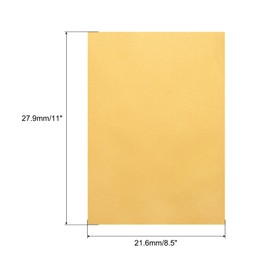 sourcing map Colored Vellum Paper, 50 Sheet Gold Transparency 8.5 x 11 Printable Vellum Paper, Translucent Vellum Sheets for Printing Wedding Invitations Ink Jet Laser Printer