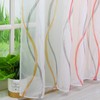 HongYa Pack of 1 Voile Curtains Transparent Curtain with Light