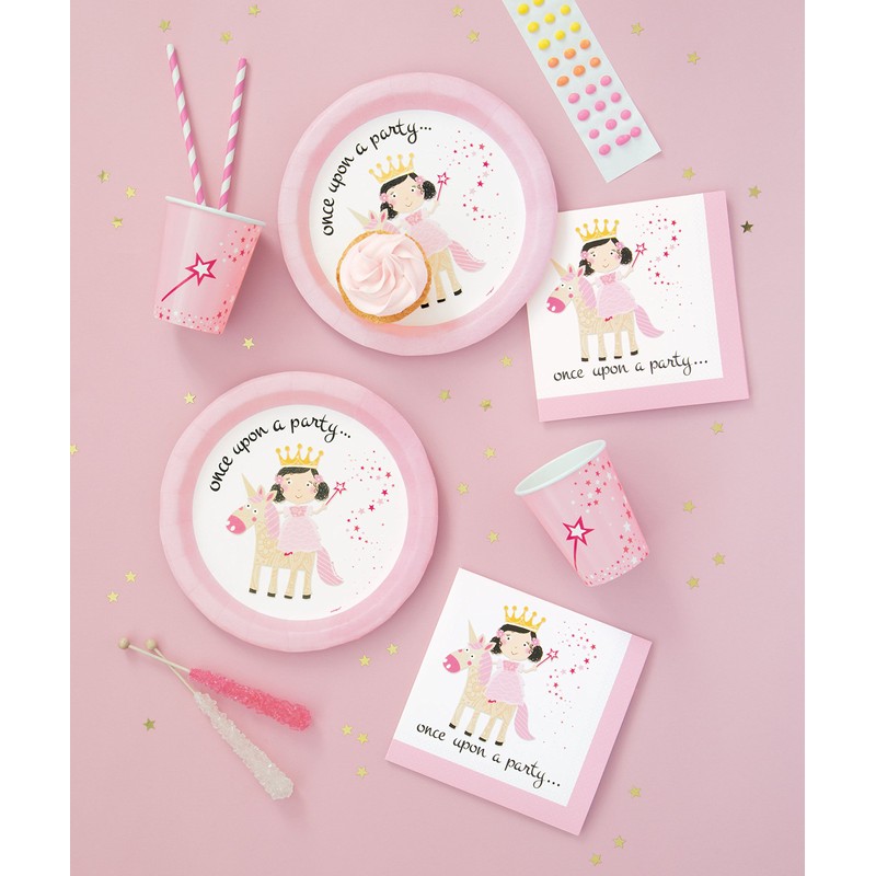 Princess & Unicorn Party Napkins, Pack of 16