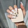 Fluttering handmade nail tips - Square / 일렁일렁 수제네일팁 -