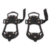 1pair Ice Cleats 10 Teeth Rubber Stainless Steel Foldable Anti