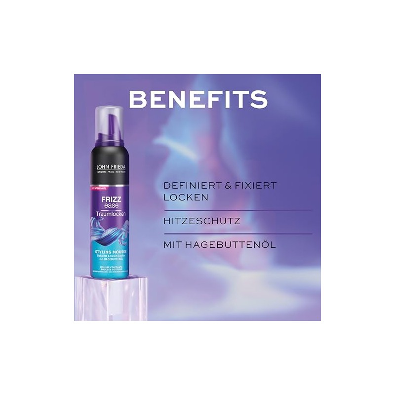 John Frieda Frizz Ease Traumlocken Styling Mousse – Inhalt: 200
