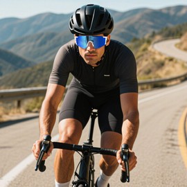 BOLLFO Youth Polarized Sports Sunglasses, UV400 Protection Cycling Sun Glasses for Men Women Youth Cycling Fishing Driving, Colorful&pink&blue, 3 Pack