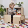 ECR4Kids Bentwood Multipurpose Cube Chair, Kids Furniture, Natural
