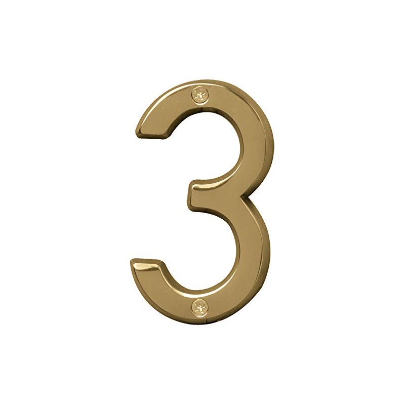 Hy-Ko 4" High Premium Metal House Number, Modern Raised Numbers