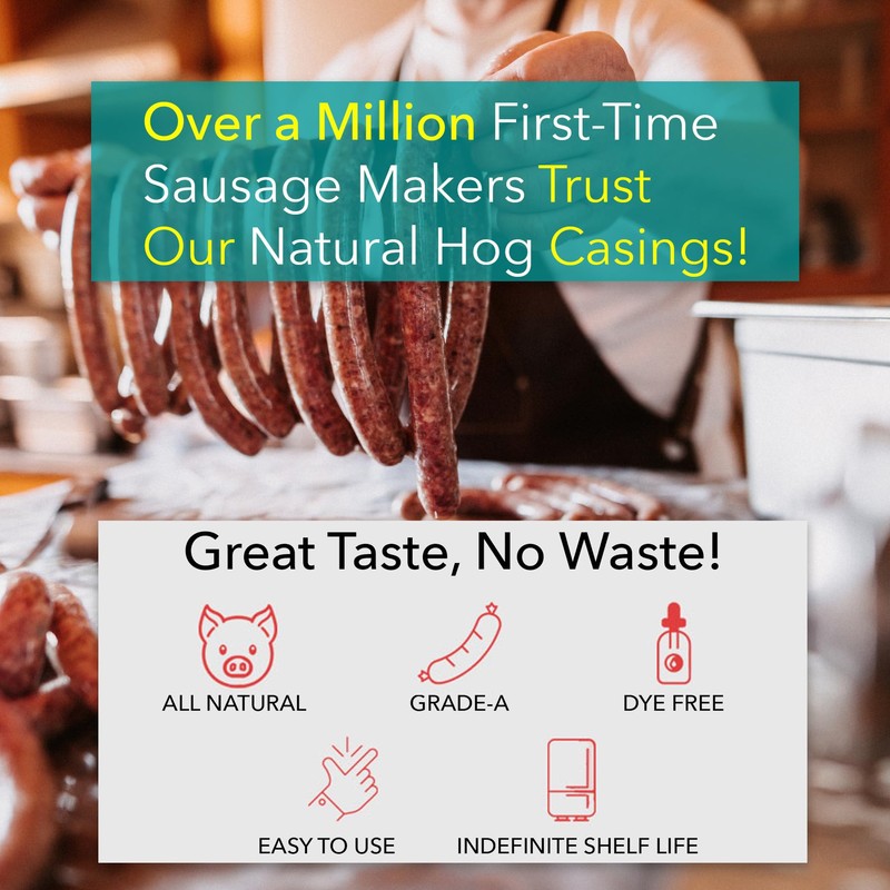 The Sausage Maker Natural Hog Sausage Casings 32 To 35