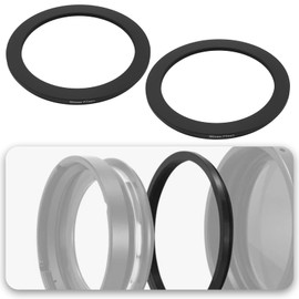 YINETTECH 2pcs 95mm to 77mm Step Up Camera Filter Ring with Cleaning Cloth Anodized Aluminum Filter Adapter Ring for 95mm Camera Lens and 77mm UV CPL ND Filter