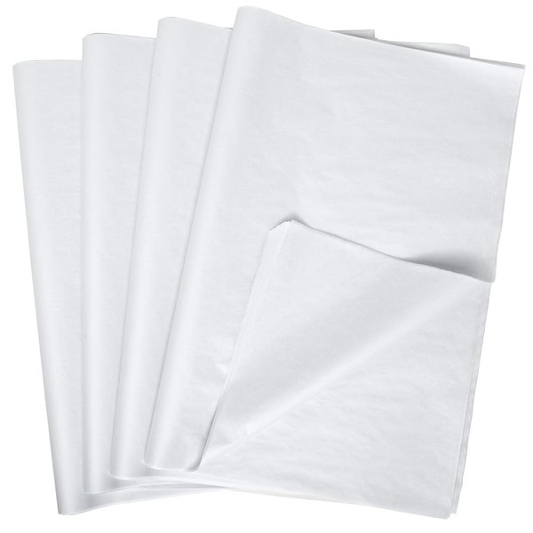 Paper Mart White Tissue Paper Bulk Quantity, 960 Sheets, Acid Free Tissue Paper for Storage, 24 x 36 Inch Sheets