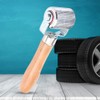 DEWIN Motorcycle Tyre Patch Roller, Roller Tool Car Wheel Wooden