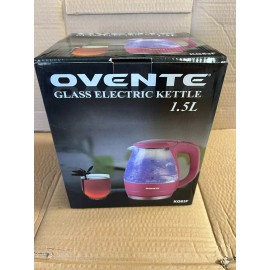 Ovente 1.5 Liter BPA Free Glass Cordless Electric Kettle