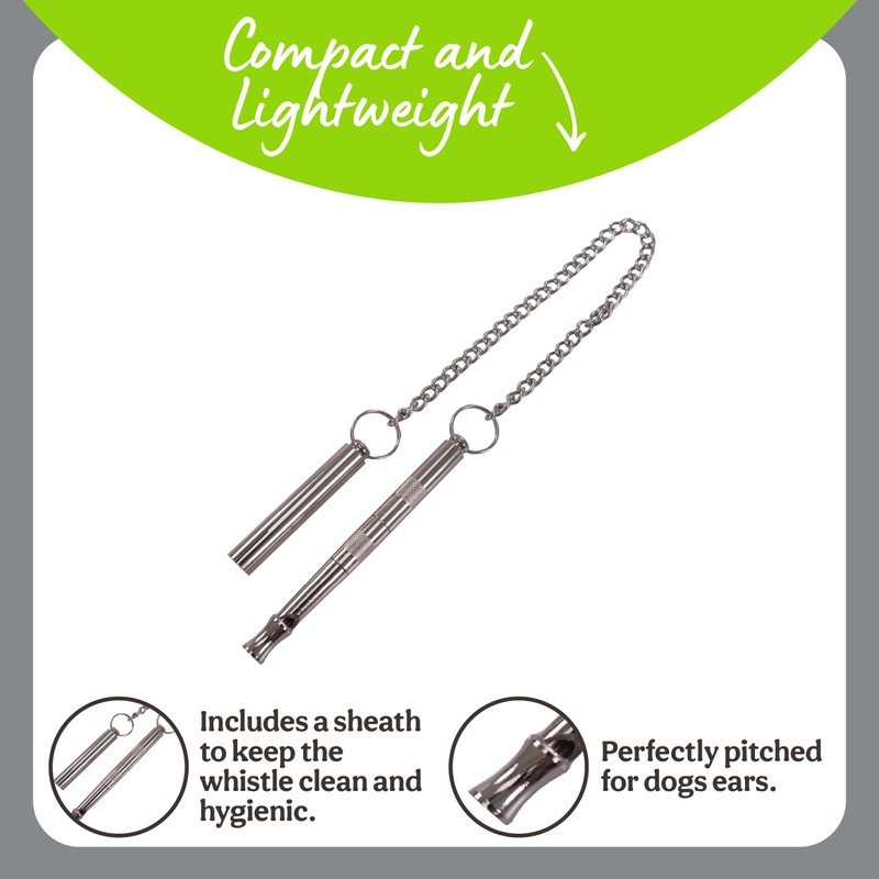 Rosewood Deluxe Dog Training Whistle – Pitched for Dogs Ears,