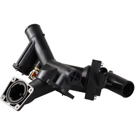 WEDOAUTO Thermostat Housing Kit Assembly w/Sensor Gasket Fit For Land Rover LR3 2005-2009, For Range Rover Sport 4.4L V8 2006-2009 Sport Utility 4-Door Replace# LR005631