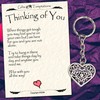 Thinking of You Gift Keyring Keepsake, Unusual and Touching Gift