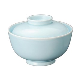 Deep Mountain Celadon Okonomi Bowl [12 x 9 cm] | Lid Side |