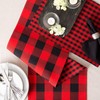 DII Gingham Check Tabletop Collection, Red/Black, Table Runner, 14x72
