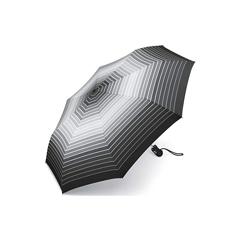 Esprit Easymatic Light Gradient Stripes Pocket Umbrella, black