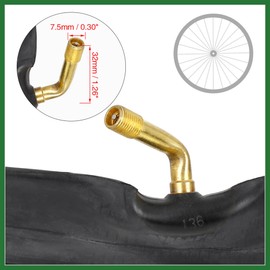 Motoforti 16 Inch Bike Inner Tube 16x2.125 Bent Bicycle Inner Tube Long-lasting