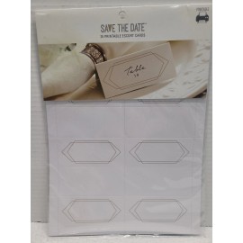 Save The Date 25 Printable Escort Cards Table Party Dining Celebration NIP