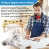 Bamboo Toilet Stool Foldable, 7 in Poop Stool for Bathroom,