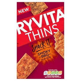 Ryvita Thins Snack It Smoky BBQ Flavour 125g