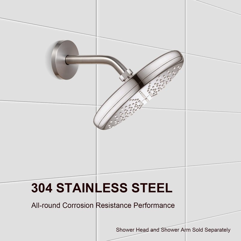 OFFO Extra Large Shower Arm Flange Brushed Nickel 3.5" in