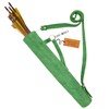 Green Bantoro Leather Archery Quiver with Matching Adjustable Arm Guard