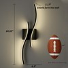 TENGIANTS Modern Led Sconce Wall Lighting Indoor 24" Minimalist Industrial