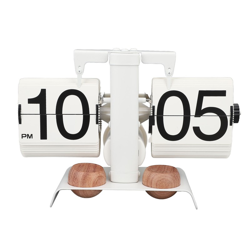 Digital Flip Clock 304 Stainless Steel Retro Battery Powered Mechanical