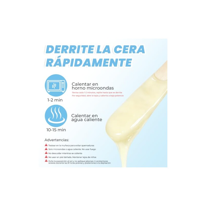 ULTRAMO Cera para Depilar - Jazmín | Cera Epiladora Suave