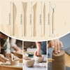 Fidqiog 15 Pcs Pottery Tools, Polymer Clay Tool Kit Set