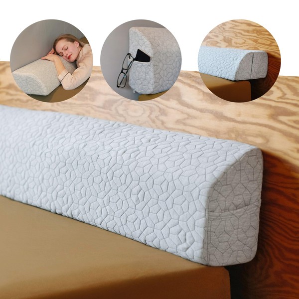 FeelAtHome Bed Gap Filler | Bed Wedge Pillow for Headboard