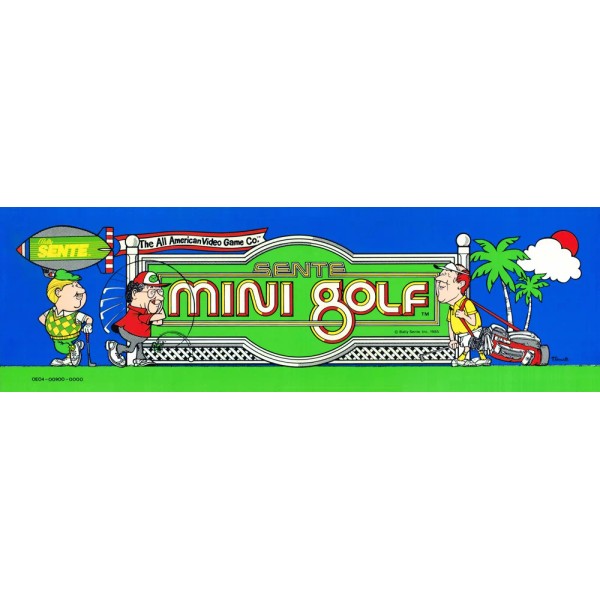 Mini Golf By Sente Arcade Marquee 26" x 8"