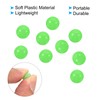 PATIKIL 3mm Glow Fishing Beads, 200Pcs Soft Plastic Round Rubber