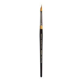 KINGART Premium Original Gold 9900-8 MIRACLE WEDGE TRI BRUSH Series Artist Brush, Golden Taklon Synthetic Hair, Short Handle, for Acrylic, Watercolor, Oil and Gouache Painting, Size 8
