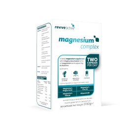 Revive Active Revive Active Magnesium Complex Capsules - Magnesium Bisglycinate, Taurate and Malate - Supports Sleep, Nervous System, Relaxation - 60 Count