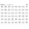 LALABEL 168 Refillable Container Labels, White or Clear, 48 Seasonings,