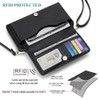 Peacocktion Crossbody Bags for Women Travel RFID Wristlet Wallets Vegan