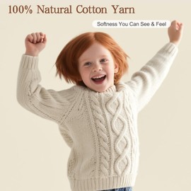 Katech Pure Cotton Yarn for Crocheting & Knitting–Soft Sport Weight CYC #2, 6 Skeins (50g Each, 300g Total), Ideal Crochet Yarn for Dishcloths, Baby Clothes, Socks, Lightweight Scarves(Nude Pink)